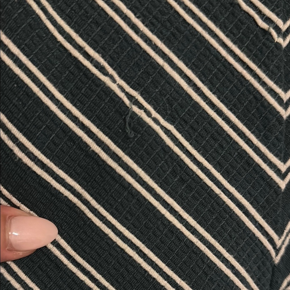 Xhilaration Navy and White Striped Jumpsuit - Picture 5 of 6